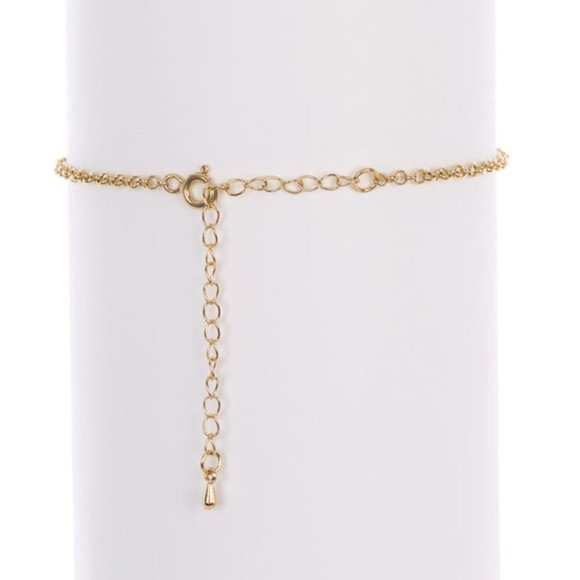 🎁 MELANIE MARIE Gold Plated ' HOPE ' Script Anklet - Picture 3 of 5